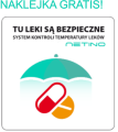Naklejka Tu leki.png
